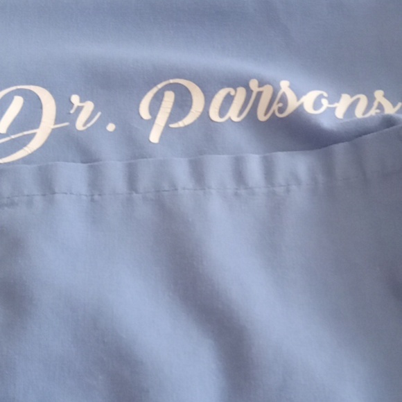 Medline Scrub Top Blue Unisex - Picture 8 of 8